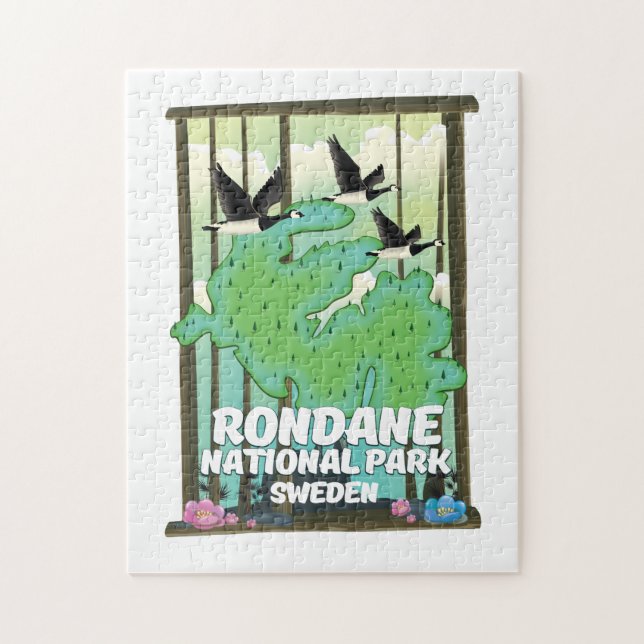 Rondane Nationalpark Sverige Pussel (Vertikal)