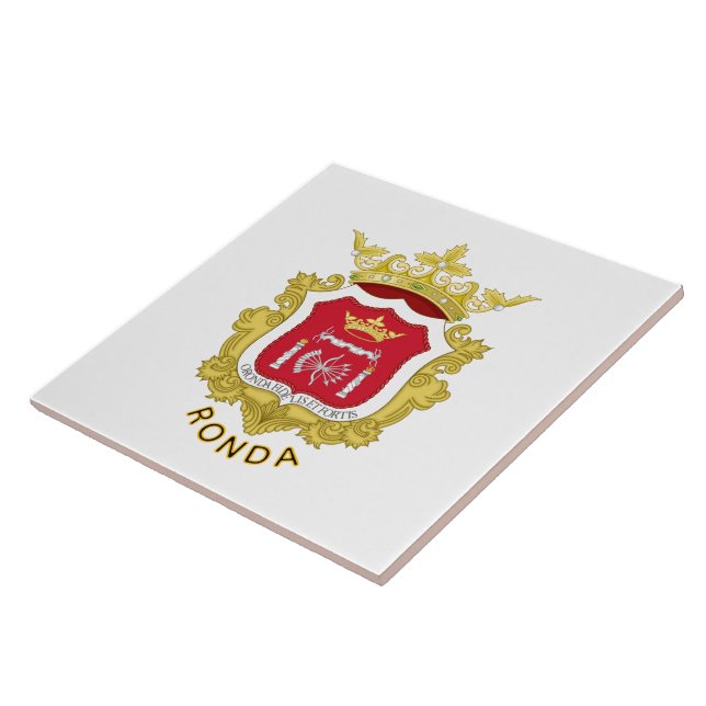 Rondas stadsvapen, Spanien Kakelplatta (Sidan)