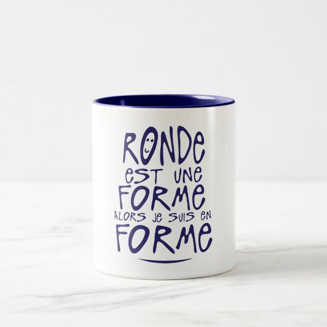 ronde est une forme alors citation Två-Tonad mugg (Center)