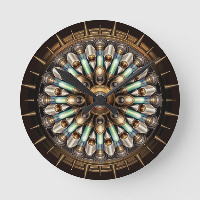 Ronde klok Steampunk Rund Klocka (Framsida)