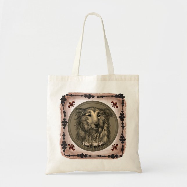 Rondo Collie Tote Bag Tygkasse (Framsidan)