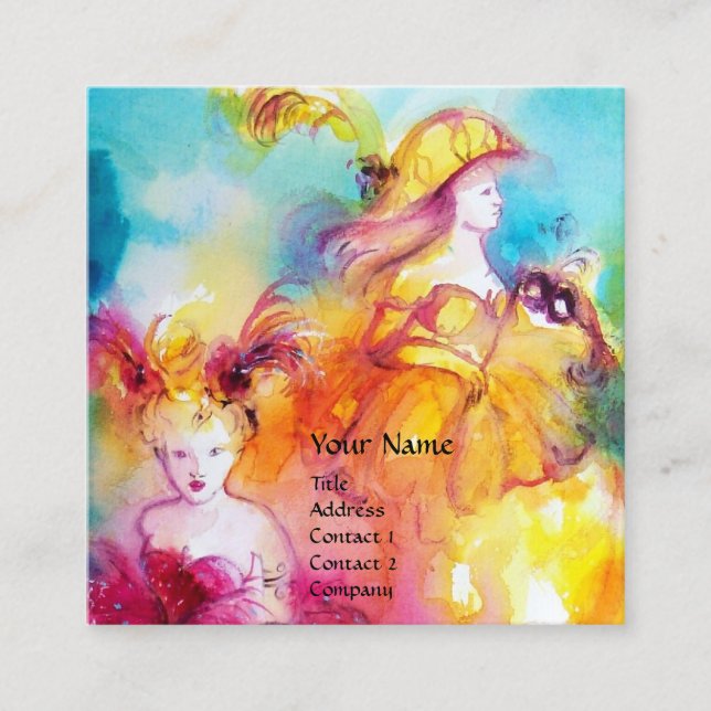 RONDO IN LAGOON Performing Arts,Costume Designer Fyrkantigt Visitkort (Framsida)