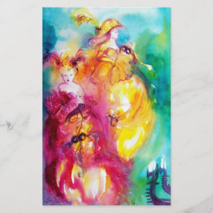 RONDO IN LAGOON / Venetian maskerad Boll Brevpapper