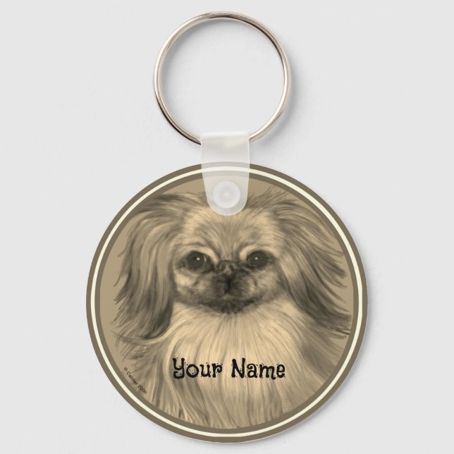 Rondo Pekingeser hundenyckelring Nyckelring (Framsida)