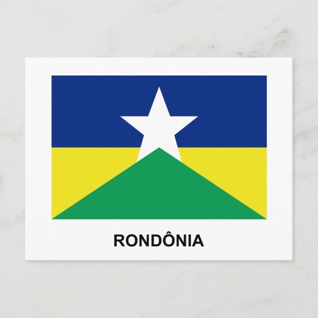 Rondônia, Brasilien Flagga Vykort (Framsida)