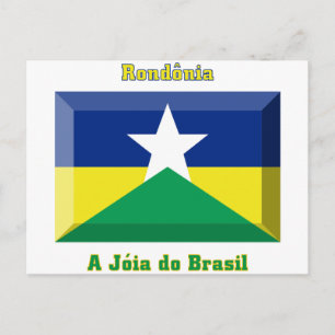 Rondônia Flagga Gem Vykort