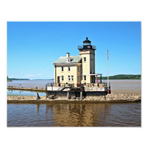 Rondout Bäck fyr, Hudson River New York Fototryck