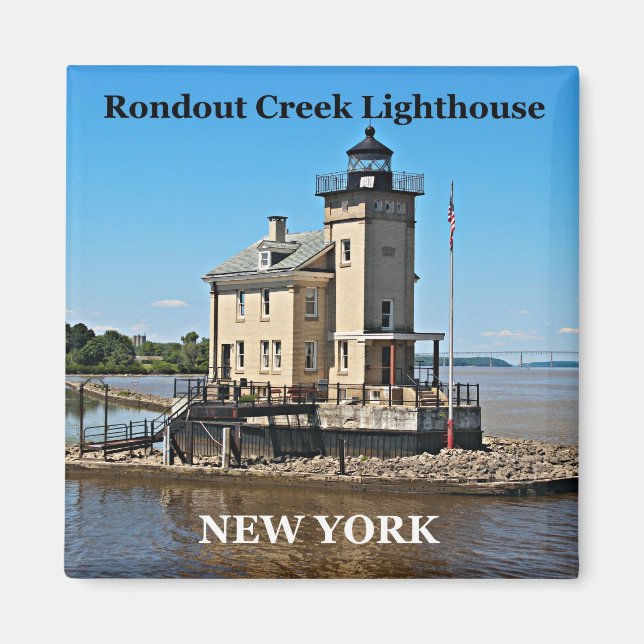 Rondout Bäck fyr, New York Magnet (Framsidan)