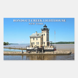 Rondout Bäck fyr, New York Rektangulärt Klistermärke