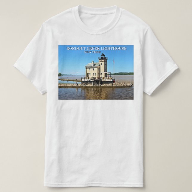 Rondout Bäck fyr, New York T-Shirt (Design framsida)