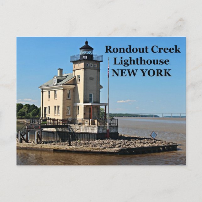 Rondout Bäck fyr, New York-vykort Vykort (Framsida)