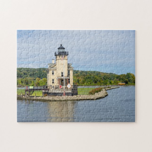 Rondout Lighthouse i NY Pussel (Horisontell)