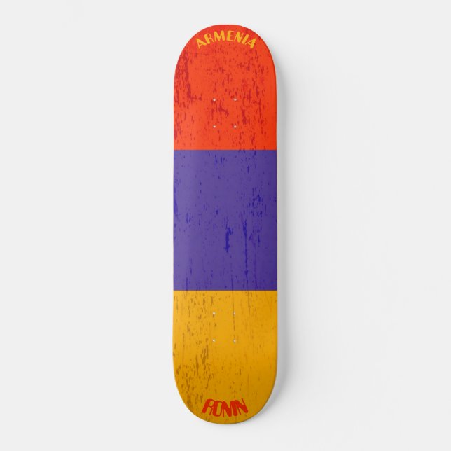RONIN Armenia Apex Pro Flagga Skateboard Deck (Framsida)