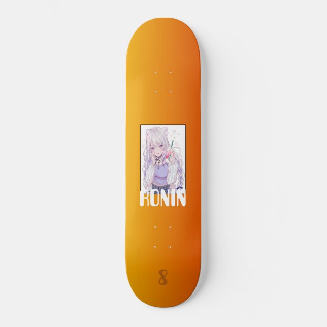 RONIN BRAND Boba Street Girl Skateboard Deck (Framsida)