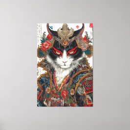 Ronin Cat | Ukiyo-e Samurai Warrior Canvastryck