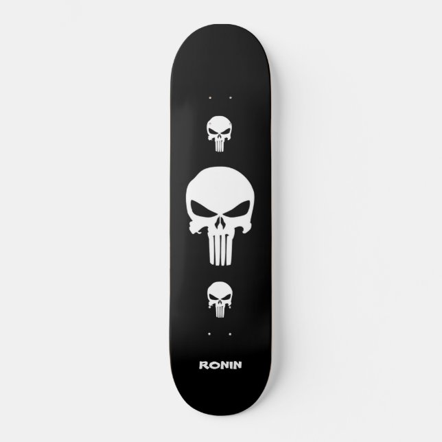 RONIN-Döskallar Mini Skateboard Bräda 18,5 Cm (Framsida)