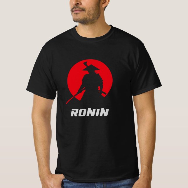 Ronin Samurai Japanese Warrior T Shirt (Framsida)