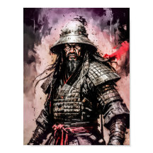 Ronin samuraj krigarinna bläck teckning
