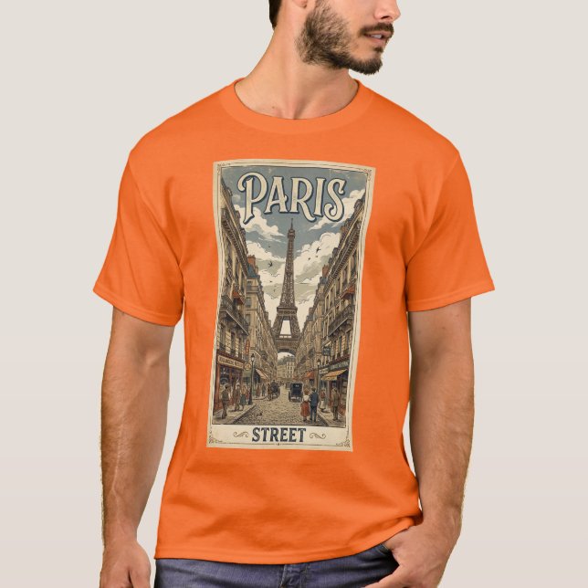 Ronins_fit Retro Parisgata T Shirt (Framsida)