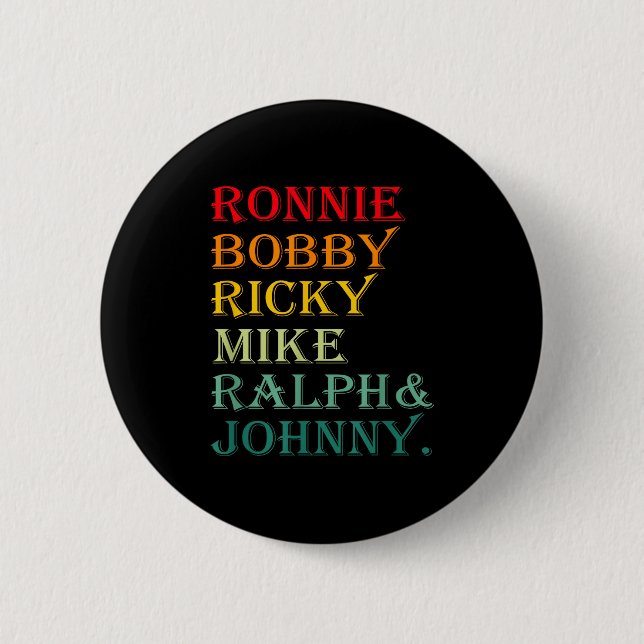 Ronnie Bobby Ricky Mike Ralph Och Johnny  Knapp (Framsida)