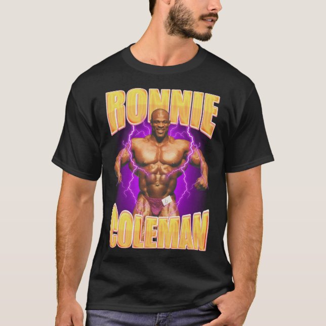 Ronnie Coleman Yeah Buddy Vintage Retro T Shirt (Framsida)