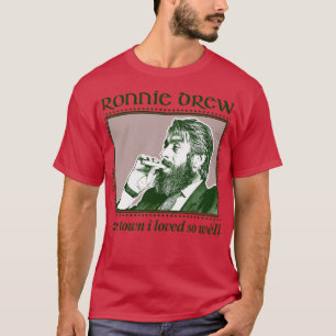 Ronnie Drew Vintage Stil Fläkt Design T Shirt