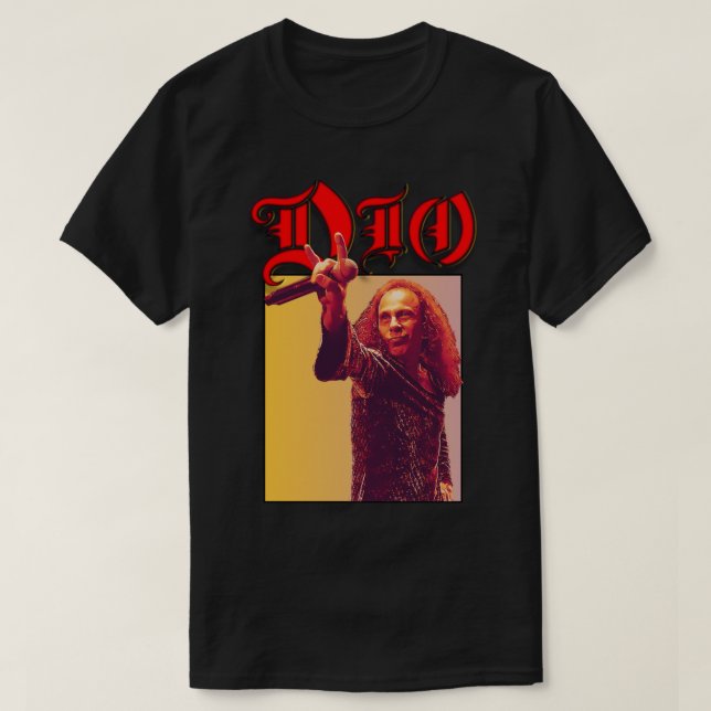 Ronnie James Dio T Shirt (Design framsida)