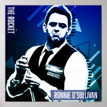 Ronnie O'Sullivan square Poster Papper (Matte)