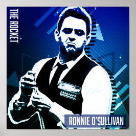 Ronnie O'Sullivan square Poster Papper (Matte)