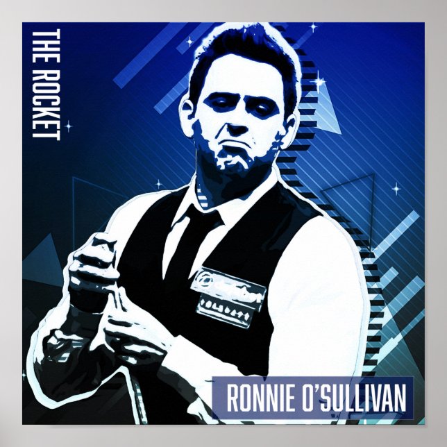 Ronnie O'Sullivan square Poster Papper (Matte) (Framsidan)