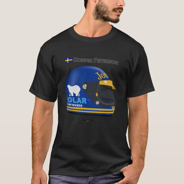 Ronnie Peterson - Helmet T Shirt (Framsida)