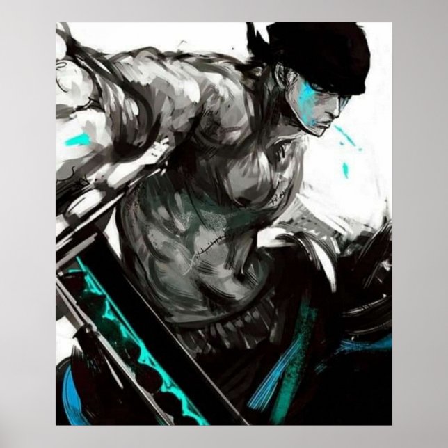 RONOA ZORRO ARTWORK DESIGNAD MERCH POSTER (Framsidan)