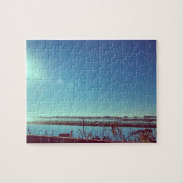 Rönor från sol över den blå lagunen pussel