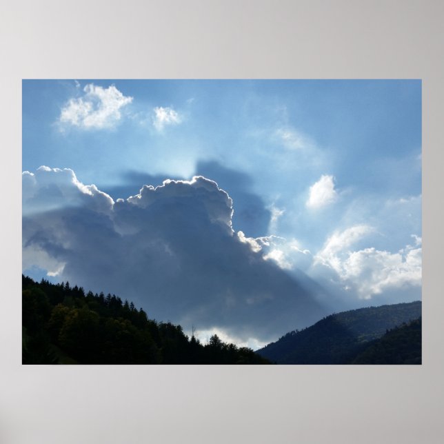 Rönor och moln poster (Framsidan)