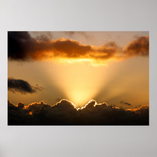 Rönor och mörk från sol poster