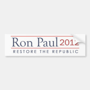 ronpaul_restore_the_republic 2012 bildekal