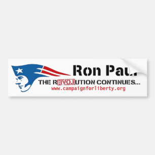 Rons Paul kampanj för frihetpatriotrevolution Bildekal