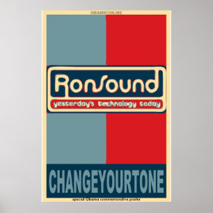 RonSound Obama-stil affisch