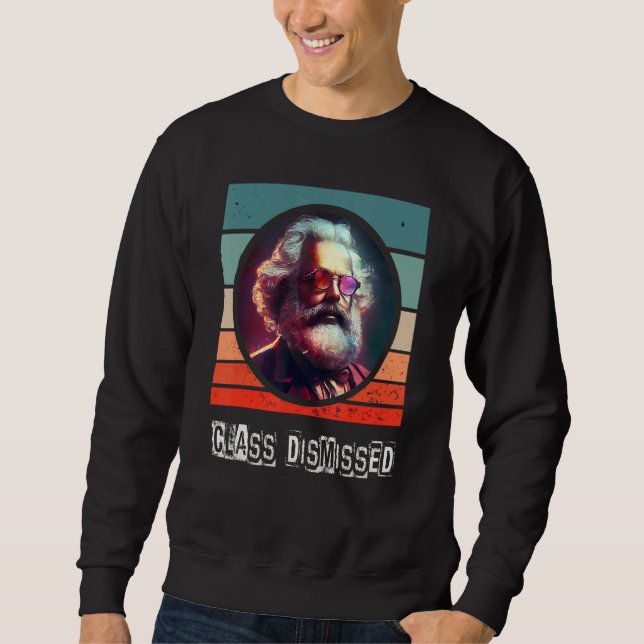 Rönt socialist kommunist Karl Marx Lång Ärmad Tröja (Framsida)