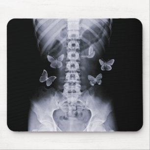 Röntga begreppsmässiga fjärilar Mousepad Musmatta