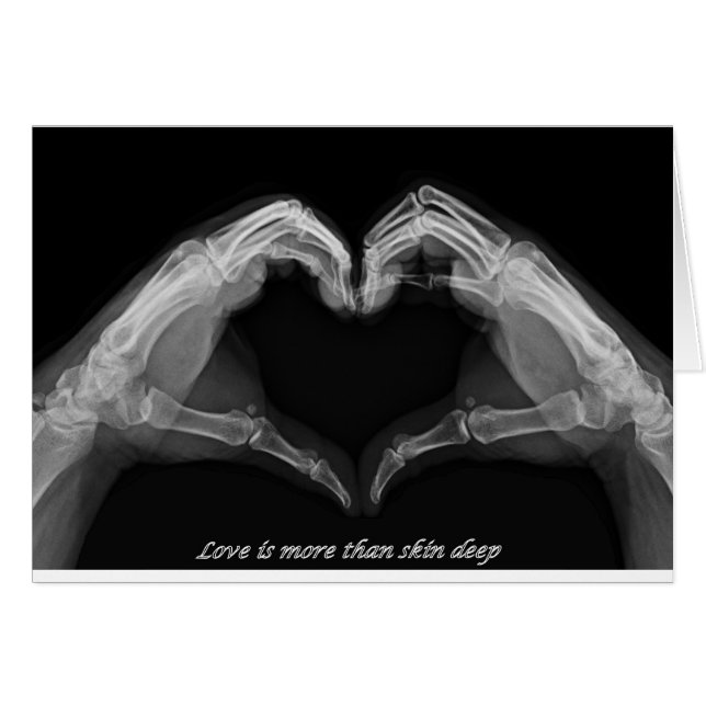 Röntga konst hälsningskort (Framsidan Horizontal)