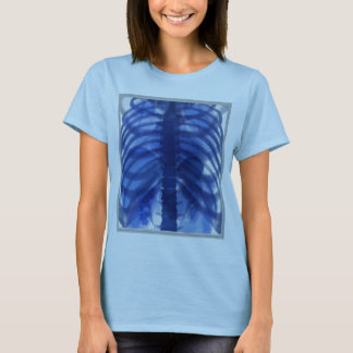 Röntga kvinnliga blått tee