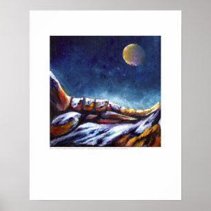 Röntga täcker - foten av det månbelysta berg - poster