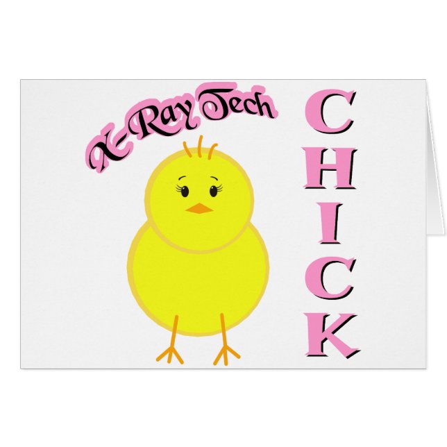 Röntga Techchicken Hälsningskort (Framsidan Horizontal)