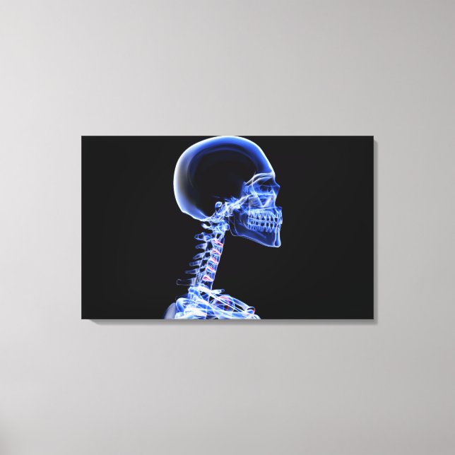 Röntgen på benen i nacke canvastryck (Framsida)