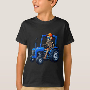 Röntgen Skelett Solglasögon Kör Traktor Alla Hjärt T Shirt
