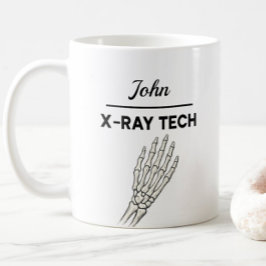 RÖNTGEN TECH Personligt namn radiografi Kaffemugg