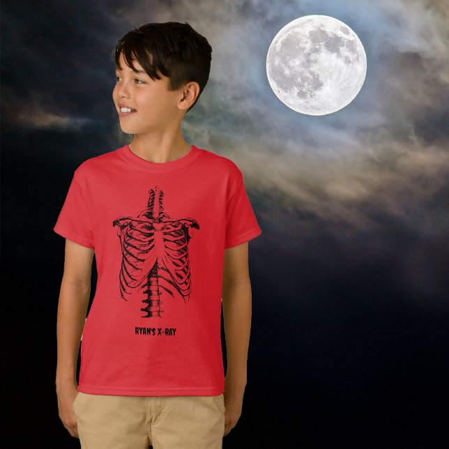 Röntgenburk Funny Halloween Children Customize T Shirt (Skapare uppladdad)