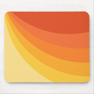 Röntgendesign för Retro stil gult och orange sol Musmatta