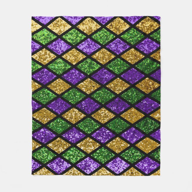 Röntgendiamanter, festlig bakgrund fleecefilt (Framsidan)